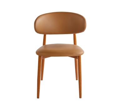 Silla Castaño 78x46x44cm Estilo Moderno