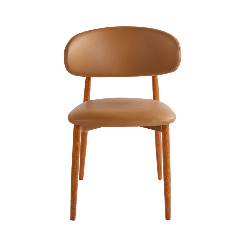 Silla Castaño 78x46x44cm Estilo Moderno