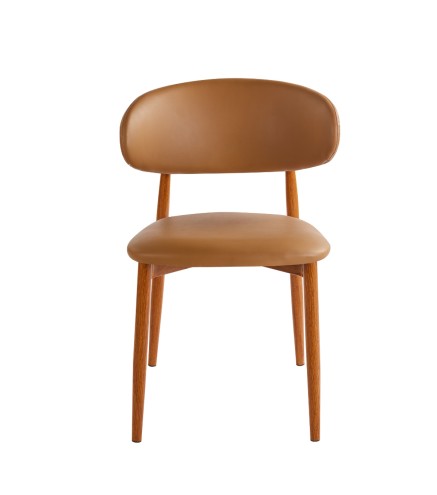 Silla Castaño 78x46x44cm Estilo Moderno