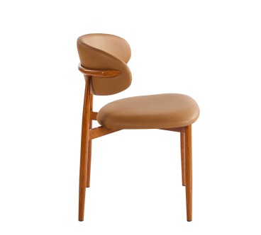 Silla Castaño 78x46x44cm Estilo Moderno