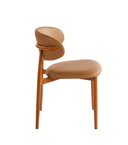 Silla Castaño 78x46x44cm Estilo Moderno