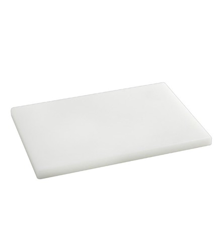 Tabla de Cortar PE Blanca 48x33x2cm Polietileno Hipoalergénico Uso Profesional