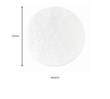 Papel Antiadherente Perforado para Vaporera DIM SUM - 6" a 8.5"