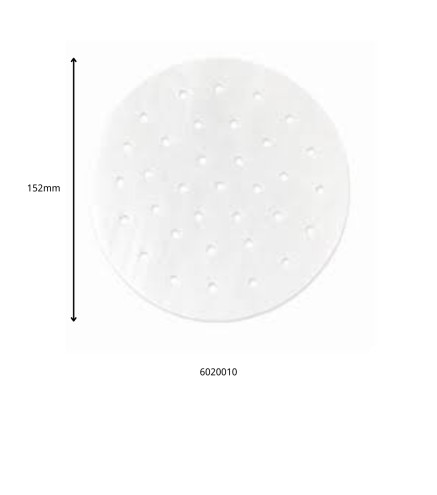Papel Antiadherente Perforado para Vaporera DIM SUM - 6" a 8.5"