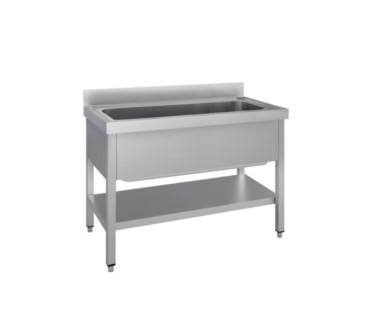 Fregadero de acero inox  1000/1200*600*850+100MM  845/1045*410*350MM
