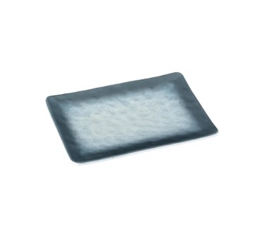 Plato  Rectangular Melamina Azul  10"