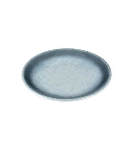 Plato Redondo Melamina Azul 8"