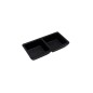 Plato de dos compartimentos para Salsa con Textura de Piedra Melamina 6" Plato de dos compartimentos para Salsa con Textura de Piedra Melamina 6"