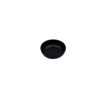 Plato Redondo Negro para Salsa de 3"