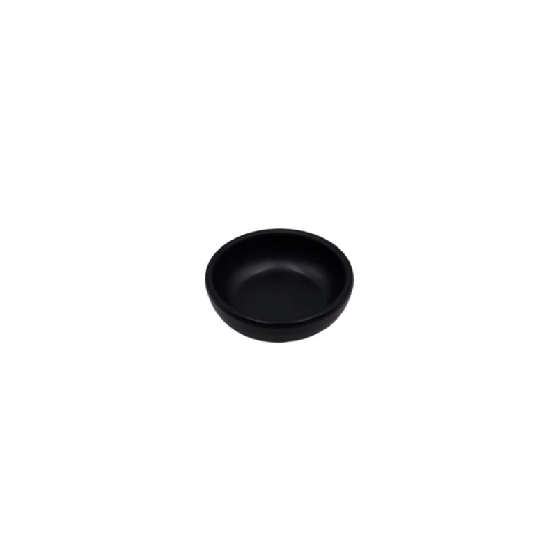 Plato Redondo Negro para Salsa de 3"