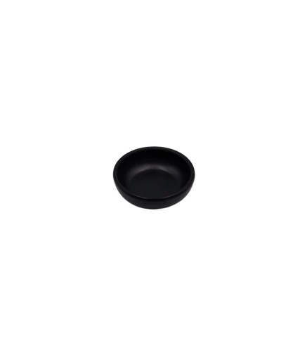 Plato Redondo Negro para Salsa de 3"