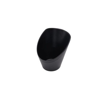 Cuenco Inclinado Negro Mate de Melamina 5/6"