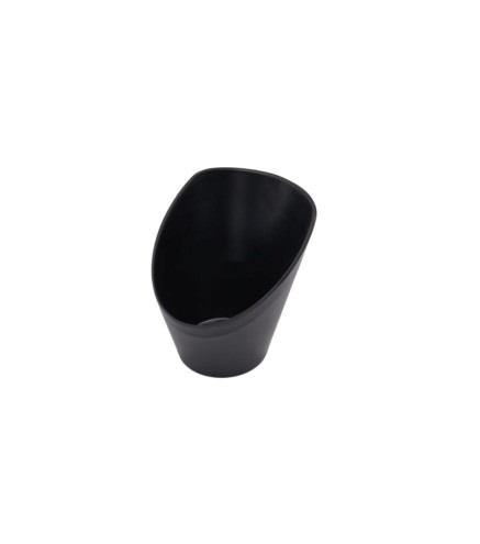 Cuenco Inclinado Negro Mate de Melamina 5/6"