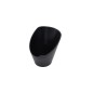 Cuenco Inclinado Negro Mate de Melamina 5/6"