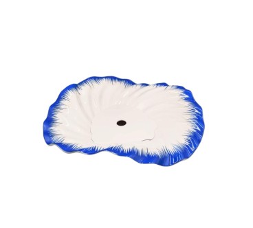Plato Sashimi en forma de Flor Azul 43x43x4 CM