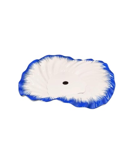 Plato Sashimi en forma de Flor Azul 43x43x4 CM