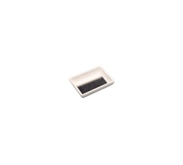 Plato para Salsa rectangular blanco grisáceo melamina 8.5x6.1x2.2CM