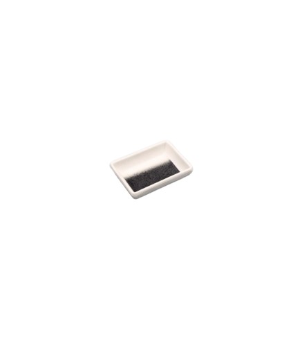 Plato para Salsa rectangular blanco grisáceo melamina 8.5x6.1x2.2CM
