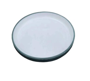 Plato redondo apilable exterior verde oscuro interior blanco melamina 7.5" 19x2.5CM