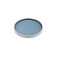 Plato redondo apilable exterior blanco interior azul melamina 7,5" 19x2.5CM Plato redondo apilable exterior blanco interior azul melamina 7,5" 19x2.5CM