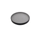 Plato redondo apilable bordes rectos exterior negro interior gris claro melamina 7.5" 19x2.5CM Plato redondo apilable bordes rectos exterior negro interior gris claro melamina 7.5" 19x2.5CM