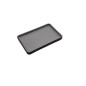 Plato rectangular negro por fuera y gris claro por dentro melamina 8/9.8" Plato rectangular negro por fuera y gris claro por dentro melamina 8/9.8"