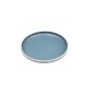 Plato redondo blanco por fuera azul por dentro melamina 7,5" 18.7x2.5CM