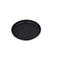 Plato redondo negro puro melamina 7,5" 18.7x2.5CM