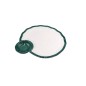 Plato redondo estilo rejilla exterior verde oscuro interior blanco melamina 7.5" 18.5x1.8CM