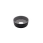 Cuenco redondo exterior negro interior gris claro acabado mate melamina 5" 12.8x4.4CM