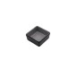 Plato de melamina monocompartimental efecto roca bicolor gris-negro 6,5 x 2,7 cm