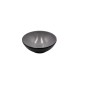 Cuenco de melamina redondo bicolor gris-negro 15 x 5,5cm
