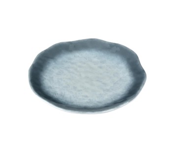 Plato de melamina de encaje con diseño de piedra azul 20 x 20 x 2.7 cm