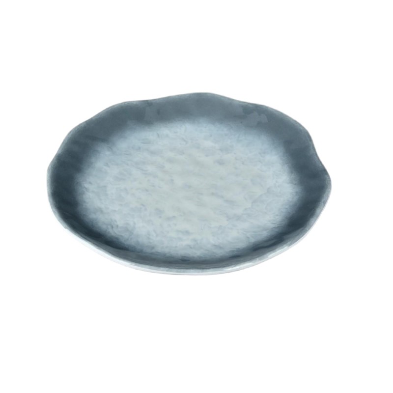 Plato de melamina de encaje con diseño de piedra azul 20 x 20 x 2.7 cm