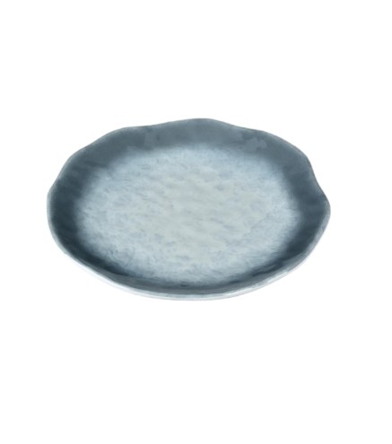 Plato de melamina de encaje con diseño de piedra azul 20 x 20 x 2.7 cm