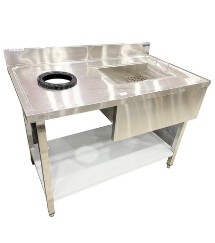 Mesa Recogida Residuos Acero Inoxidable 1000*700*850+100MM