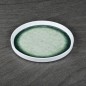 Plato melamina redondo verde efecto piedra 20,6 cm Plato melamina redondo verde efecto piedra 20,6 cm
