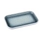 Plato melamina rectangular azul efecto piedra 24,6 x 15 x 2 cm Plato melamina rectangular azul efecto piedra 24,6 x 15 x 2 cm