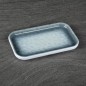 Plato melamina rectangular azul efecto piedra 24,6 x 15 x 2 cm Plato melamina rectangular azul efecto piedra 24,6 x 15 x 2 cm
