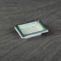 Plato melamina rectangular verde condimentos efecto piedra 9,5 x 6,5 x 2,6 cm