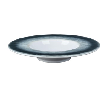 Plato de melamina sombrero azul efecto piedra 20 cm