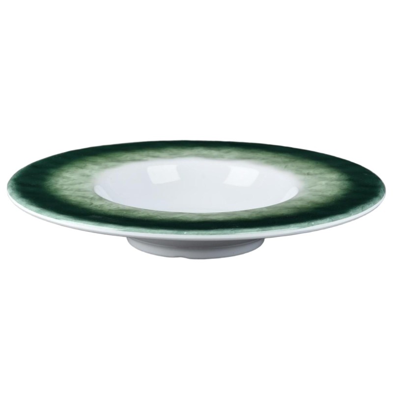 Plato de melamina sombrero verde efecto piedra 20 x 3.2 cm Plato de melamina sombrero verde efecto piedra 20 x 3.2 cm
