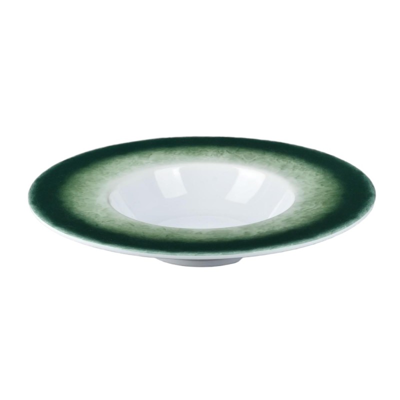 Plato de melamina sombrero verde efecto piedra 23,2 x 4 cm Plato de melamina sombrero verde efecto piedra 23,2 x 4 cm