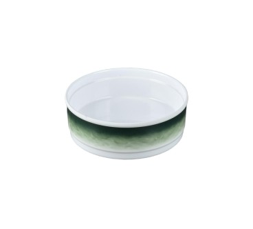 Cuenco de melamina redondo verde 12,8 x 4,4 cm
