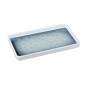 Plato de melamina rectangular azul 20 x 11 cm Plato de melamina rectangular azul 20 x 11 cm