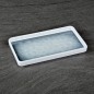 Plato de melamina rectangular azul 20 x 11 cm Plato de melamina rectangular azul 20 x 11 cm