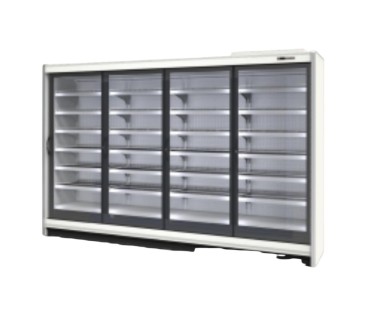 Vitrina refrigerada de cristal ventilada 4 puertas 2068L