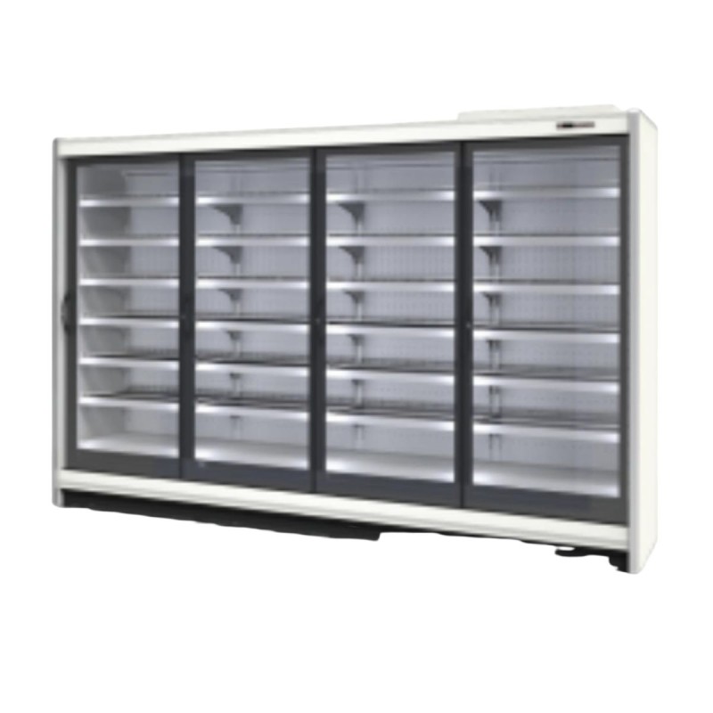 Vitrina refrigerada de cristal ventilada 4 puertas 2068L Vitrina refrigerada de cristal ventilada 4 puertas 2068L