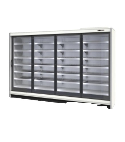 Vitrina refrigerada de cristal ventilada 4 puertas 2068L 3,10 x 0,76 x 2,20 m -18 °C/-25 °C