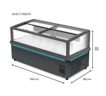 Congelador horizontal 711L 1,90 x 0,88 x 0,94 m -18/-22ºC